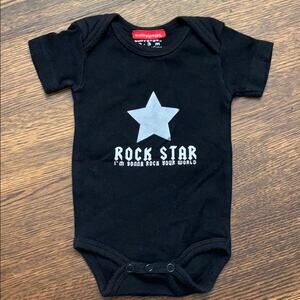 Babygags Rock Star Black Onesie